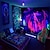 cheap Blacklight Tapestries-Blacklight UV Reactive Fluorescent Tapestry Skull Tree of Life Psychedelic Skeleton Starry Sky Black Light Background Cloth Dormitory Decoration Hanging Cloth