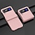 cheap Samsung Cases-Phone Case For Samsung Galaxy Z Flip 5 Z Flip 4 Z Flip 3 Back Cover Bumper Frame Four Corners Drop Resistance Shockproof Solid Colored Silica Gel