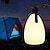 billige Dekor- og nattlys-bærbar lanterne hengende telt lys usb oppladbart led nattlys for soverom stue camping lys fjernkontroll fargerik atmosfære camping lys camping bærbar lys lett å bære