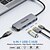 cheap USB Hubs-USB C Hub QGeeM 4-in-1 USB C Adapter with 4K USB C to HDMI Hub100W Power DeliveryUSB 3.0Thunderbolt 3 Multiport Hub Compatible with MacBook Pro XPS iPad ProMore Type C Devices