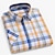 billige Kjoleskjorter for menn-herreskjorte fritidsskjorte rutete rutete skjorte grafiske utskrifter firkantet hals lys gul lys rosa svart / grå hvit / grønn havblå tilfeldig daglig kortermet skjorter med krage klær klær