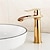 cheap Bathroom Sink Faucets-Bathroom Sink Faucet,Brass Waterfall Single Handle Two Holes Bath Taps(Tall or Short Body)