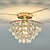 cheap Chandeliers-28 cm Island Design Ceiling Lights Metal Electroplated Painted Finishes Modern 220-240V