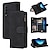 billige Samsung-etui-telefon Etui Til Samsung Galaxy Z Fold 5 Z Fold 4 Lommebok-kortveske Glidelås Spor for kortholder Magnetisk flipp Ensfarget PU lær