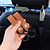 cheap Car Organizers-2pcs Car Seatback Headrest Hook Easy to Install Durable Sturdiness Leather For SUV Truck Van