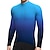 cheap Cycling Jerseys-21Grams Men&#039;s Cycling Jersey Long Sleeve Bike Top with 3 Rear Pockets Mountain Bike MTB Road Bike Cycling Breathable Quick Dry Moisture Wicking Reflective Strips Orange Red Blue Gradient Polyester