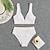 cheap Women&#039;s-Women&#039;s High Waist Bikini Sets Swimsuit with White Crochet Swim Cover Up Shirt Dress 3 PCS Outfits Boho Bohemian Vacation Hawaiian Beach Spring &amp; Summer