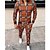 cheap Tracksuits-Men&#039;s 2 Piece Full Zip Tracksuit Street Casual Long Sleeve Breathable Soft Gym Workout Running Jogging Training Exercise Sportswear Plaid Checkered Normal Jacket Green Orange Red Coffee Activewear