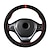رخيصةأون أغطية عجلة القيادة-1 قطعة جلد PU غطاء مقود القيادة تصميم أزياء تناسب عالمي من أجل 15 &quot;~ 15&quot; 1/2