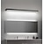 billiga Vanitylampor-matt led spegelljus sminkljus modern svart silver minimalistisk badrumslampa aluminium vattentät ip20 40cm 70cm 110-240v