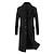cheap Men&#039;s Trench Coat-Men&#039;s Winter Coat Overcoat Trench Coat Daily Wear Going out Winter Wool Thermal Warm Washable Outerwear Clothing Apparel Fashion Warm Ups Solid Colored Multi Pocket Turndown Single Breasted