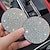 cheap Car Organizers-2pcs Bling Car Cup Holder Coaster 2.75 inch Anti-Slip Shockproof Universal Fashion Vehicle Car Coasters Insert Bling Rhinestone Auto Automotive Interior Accessories for Women