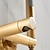 abordables Grifería para bañera-grifo de bañera vintage de doble caño montado en la pared dorado, grifo de latón mezclador de llenado de bañera con ducha manual, válvula de cerámica control de manija única