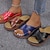 halpa Naisten sandaalit-naisten sandaalit kiila sandaalit ulkoilu tossut mukavuuskengät kesäkengät kiilakorko avoin varvas rento punainen sininen musta sandaalit
