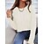 cheap Sweaters-Women&#039;s Pullover Sweater Jumper Cable Knit Knitted Crew Neck Pure Color Daily Holiday Stylish Casual Fall Winter Green Blue S M L / Long Sleeve