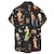 billiga vintage hawaiiska skjortor för män-Herr Skjorta Grafisk skjorta Sjöjungfru Nedvikt Svart Vit Gul Rodnande Rosa Marinblå 3D-tryck Utomhus Gata Kort ärm Mönster Button-Down Kläder Vintage Mode Designer Retro