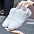 cheap Dance Sneakers-Women&#039;s Men&#039;s Dance Sneakers Cheer Shoes Practice Outdoor Cheerleading Sneaker Flat Heel Lace-up White