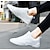 cheap Dance Sneakers-Women&#039;s Men&#039;s Dance Sneakers Cheer Shoes Practice Outdoor Cheerleading Sneaker Flat Heel Lace-up White