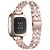 cheap Fitbit Watch Bands-Smart Watch Band Compatible with Fitbit Versa 4 Sense 2 Versa 3 Sense Stainless Steel Alloy Rhinestone Smartwatch Strap Bling Diamond Metal Clasp Adjustable Jewelry Bracelet Replacement  Wristband