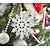voordelige Kerstdecoraties-30 stuks kerst witte sneeuwvlok decor winter xmas feestitem hangende decoraties voor feestelijke gelegenheden voor thuis kerstvakantie feestdecor, kerstboom decor benodigdheden
