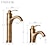 cheap Classical-Single Handle Bathroom Faucet,Brass One Hole Waterfall/Centerset, Brass Traditional Bathroom Sink Faucet Contain with Cold and Hot Water