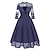 baratos Década de 1950-Anos 50 Vestido Coquetel Vestido antigo Vestidos Vestido Flare Mulheres Flor Baile de Máscaras Festa / Noite Vestido