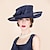 voordelige Feesthoeden-fascinators hoed Sinamay Bowler / Cloche hoed Bruiloft Casual Paardenrace Damesdag Melbourne Cup Vintage Elegant Met Strik Helm Hoofddeksels