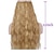 abordables Clip dans les extensions-bouclé cheveux synthétiques 22 pouces extension de cheveux ligne de pêche cheveux 1pc / pack réglable femme fille