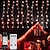 voordelige LED-lichtstrengen-outdoor kerst ijspegel gordijn verlichting 6x1m-300led plug in 9 kleuren afstandsbediening raam muur opknoping licht warm wit rgb voor slaapkamer party tuin kerstversiering 31v eu/us/au/uk plug