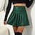 cheap Mini Skirt-Women&#039;s Skirt Work Skirts Mini Leather claret S-2XL  0.15-0.2KG Black Navy Blue Skirts Fall &amp; Winter Pleated Business Office / Career S M L