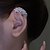cheap Earrings-Women&#039;s Clear Ear Cuff Classic Flower Shape Stylish Modern Earrings Jewelry Golden / Silver For Gift Engagement 1PC
