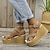 cheap Women&#039;s Sandals-Women&#039;s Wedge Sandals Ankle Strap Sandals Outdoor Office Daily Solid Colored Summer Platform Open Toe Elegant Casual Suede Buckle Black Army Green Khaki
