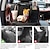 cheap Car Organizers-Foldable Car Seat Back Portable Tray with Phone Mount Steering Wheel Tray for Food Dining Drink and Laptop Hanging Car Steering Wheel Tray