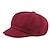 cheap Men&#039;s Hats-Men&#039;s Men and Women Beret Hat Newsboy Cap Wine Red Black Solid / Plain Color Wedding