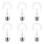 abordables Ampoules LED Connectées-Ampoules intelligentes led 10 w, 6 pièces, 4 pièces, 2 pièces, 1 pièce, 1050 lm, e27, a60(a19), 34 perles, smd, contrôle par application, synchronisation intelligente, rvb + blanc froid et chaud, 220-240 v
