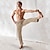 billige Yoga bukser og blomstrere-sidelommer i blanding for menn, bukser/bukser med snøring, hurtigtørkende fukttransporterende grå khaki mandel fritidssport aktivt tøy løst