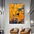 رخيصةأون لوحات تجريدية-يدويا رسمت باليد النفط الطلاء جدار الفن الحديث مجردة البرتقالي الشكل اللوحة ديكور المنزل توالت قماش لا الإطار غير متمدد