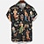 billiga vintage hawaiiska skjortor för män-Herr Skjorta Grafisk skjorta Sjöjungfru Nedvikt Svart Vit Gul Rodnande Rosa Marinblå 3D-tryck Utomhus Gata Kort ärm Mönster Button-Down Kläder Vintage Mode Designer Retro