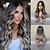 cheap Synthetic Trendy Wigs-Brown Wig for Women Long Curly Wig Natural Brunette Wigs Middle Part Heat Resistant Synthetic 26 Inch Wig