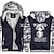 abordables ropa de abrigo de anime-One Piece Película: Rojo Monkey D Luffy Sudadera Abrigos Anime Gráfico Estilo callejero Para Pareja Hombre Mujer Adulto Estampado en caliente