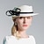 voordelige Feesthoeden-Vintage-stijl Elegant hoed met Bloem /   Satijnen Strik 1 stuk Feest / Uitgaan / Casual Helm