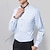 abordables Chemises boutonnées pour hommes-Homme Chemise Vin Noir Blanche manche longue Couleur unie / unie Col rabattu Toutes les Saisons Mariage Vêtement Tenue