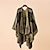 رخيصةأون سكارفات للنساء-نسائي شال المعطف مناسب للبس اليومي مناسب للعطلات بوليستر قطن كاجوال بوهيميا دافئ 1 قطعة