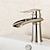 cheap Bathroom Sink Faucets-Bathroom Sink Faucet,Brass Waterfall Single Handle Two Holes Bath Taps(Tall or Short Body)