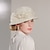Χαμηλού Κόστους Καπέλα για Πάρτι-Κομψό Γυναικείο Καπέλα με Λουλούδι / Καθαρό Χρώμα / Πλευρά δαντέλας 1 τεμ Causal / Πάρτι Τσαγιού / Κύπελλο Μελβούρνης Ακουστικό