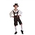 preiswerte Oktoberfest-Outfits-Oktoberfestbier Internationales Bierfest Kostüm Lederhosen Oktoberfest / Bier Bayerisch Wiesn Traditioneller Stil Wiesn Jungen Stoff im traditionellen Stil Bluse Unterhose