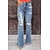 cheap Jeans-Women&#039;s Jeans Distressed Jeans Denim Blue Fashion Side Pockets Split Street Casual Full Length Micro-elastic Plain Comfort S M L XL 2XL