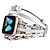 זול להקות Apple Watch-צמיד תכשיטים מותאם ל רצועת השעון של Apple Watch 38 מ&quot;מ 40 מ&quot;מ 41 מ&quot;מ 42 מ&quot;מ 44 מ&quot;מ 45 מ&quot;מ 49 מ&quot;מ פאר דמוי עור רצועת שעון חלופית ל iwatch Series Ultra 8 7 6 5 4 3 2 1 SE