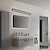 abordables Éclairages coiffeuses et miroirs-mat led miroir lumière vanité lumière moderne noir argent minimaliste salle de bain luminaire en aluminium étanche ip20 40cm 70cm 110-240v