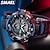 cheap Digital Watches-SMAEL Sport Watch For Men 8045 Military Quartz Electronic Watches Dual Time Display Waterproof Sports Watches Men Digital Clock